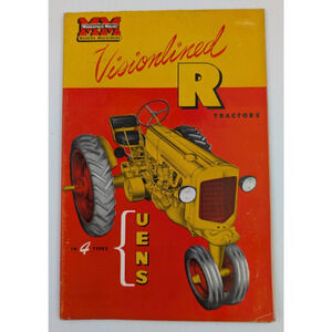 Minneapolis Moline MM Visionlined R Tractor Sales Brochure Booklet